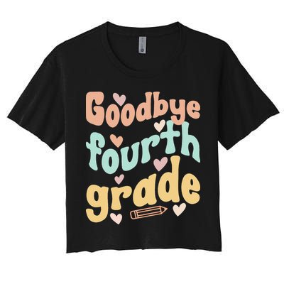 Last Day Of 4th Grade Groovy 4th Grade Last Day Of School Crop Top