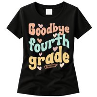 Last Day Of 4th Grade Groovy 4th Grade Last Day Of School Womens T-Shirt