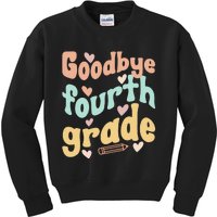 Last Day Of 4th Grade Groovy 4th Grade Last Day Of School Kids Sweatshirt