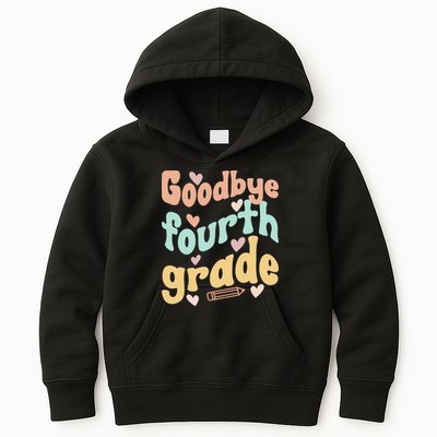 Last Day Of 4th Grade Groovy 4th Grade Last Day Of School Kids Hoodie