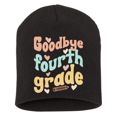 Last Day Of 4th Grade Groovy 4th Grade Last Day Of School Short Acrylic Beanie