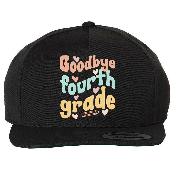 Last Day Of 4th Grade Groovy 4th Grade Last Day Of School Wool Snapback Cap