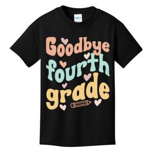 Last Day Of 4th Grade Groovy 4th Grade Last Day Of School Kids T-Shirt