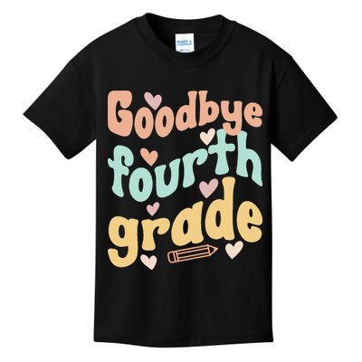 Last Day Of 4th Grade Groovy 4th Grade Last Day Of School Kids T-Shirt