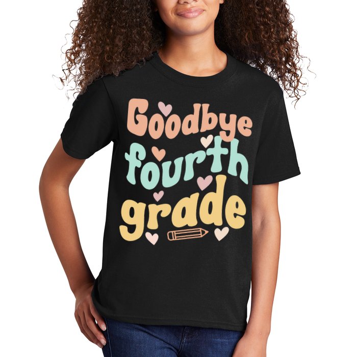 Last Day Of 4th Grade Groovy 4th Grade Last Day Of School Kids T-Shirt