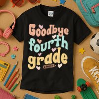 Last Day Of 4th Grade Groovy 4th Grade Last Day Of School Kids T-Shirt