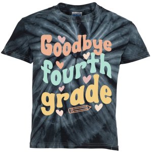 Last Day Of 4th Grade Groovy 4th Grade Last Day Of School Kids Tie-Dye T-Shirt