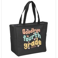 Last Day Of 4th Grade Groovy 4th Grade Last Day Of School Zip Tote Bag