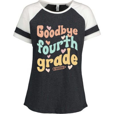 Last Day Of 4th Grade Groovy 4th Grade Last Day Of School Enza Ladies Jersey Colorblock Tee