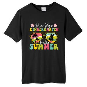 Last Day Of School Bye Kindergarten Hello Summer Sunglasses Tall Fusion ChromaSoft Performance T-Shirt