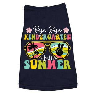 Last Day Of School Bye Kindergarten Hello Summer Sunglasses Doggie Tank