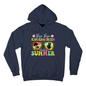 Last Day Of School Bye Kindergarten Hello Summer Sunglasses Hoodie