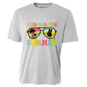 Last Day Of School Bye Kindergarten Hello Summer Sunglasses Cooling Performance Crew T-Shirt