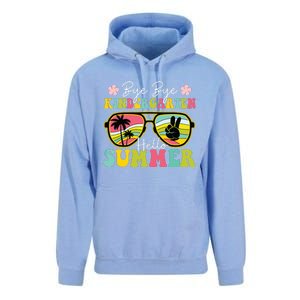 Last Day Of School Bye Kindergarten Hello Summer Sunglasses Unisex Surf Hoodie