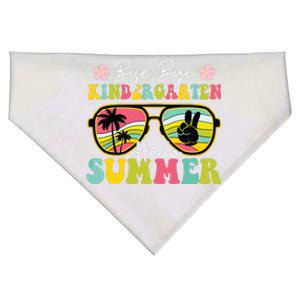 Last Day Of School Bye Kindergarten Hello Summer Sunglasses USA-Made Doggie Bandana