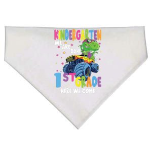 Last Day Of School Kindergarten Truck Dinosaur Graduate Gift USA-Made Doggie Bandana