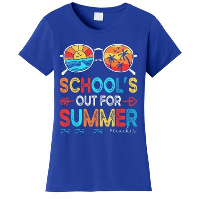 Last Day Of School Retro Schools Out For Summer Teacher Women's T-Shirt