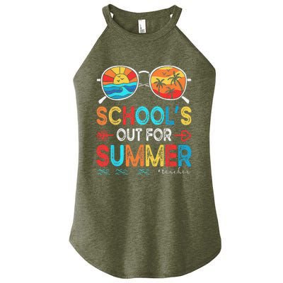 Last Day Of School Retro Schools Out For Summer Teacher Women's Perfect Tri Rocker Tank