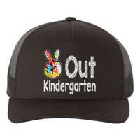 Last Day Of School Peace Out Kindergarten Teacher Yupoong Adult 5-Panel Trucker Hat