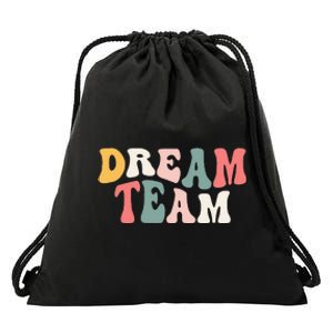 Last Day Of School Back To School Dream Team Teacher Kids Drawstring Bag