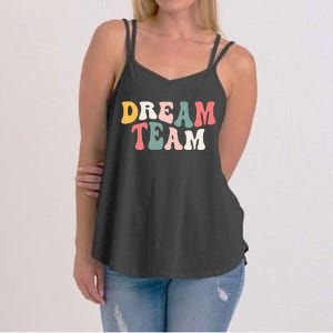 Last Day Of School Back To School Dream Team Teacher Kids Women's Strappy Tank