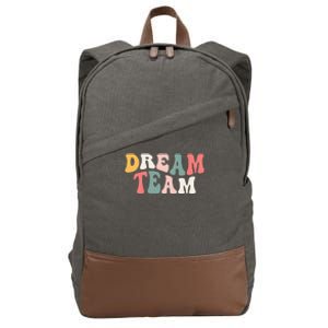 Last Day Of School Back To School Dream Team Teacher Kids Cotton Canvas Backpack