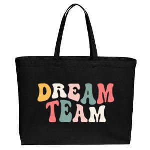 Last Day Of School Back To School Dream Team Teacher Kids Cotton Canvas Jumbo Tote