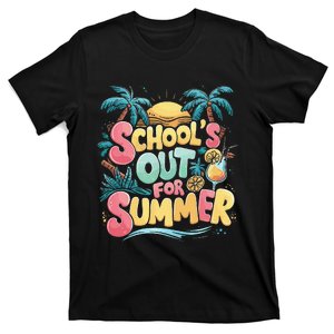 Last Day Of School Retro Schools Out For Summer Teacher T-Shirt