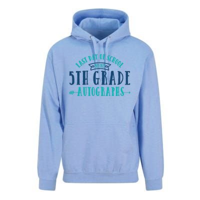  Last Day of School Autograph - 5th Grade Graduation Unisex Surf Hoodie