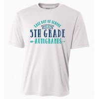  Last Day of School Autograph - 5th Grade Graduation Cooling Performance Crew T-Shirt