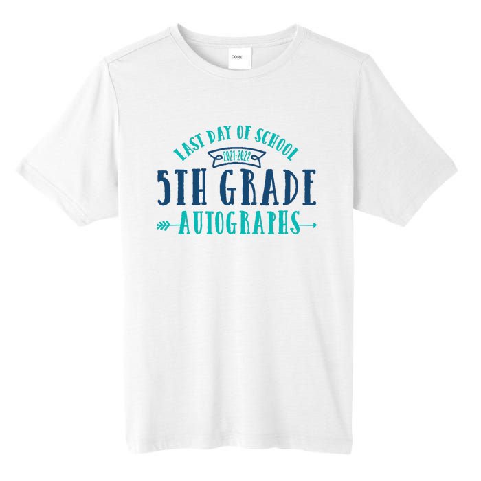  Last Day of School Autograph - 5th Grade Graduation Tall Fusion ChromaSoft Performance T-Shirt