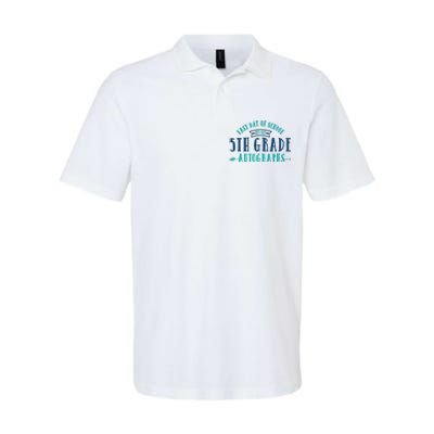  Last Day of School Autograph - 5th Grade Graduation Softstyle Adult Sport Polo