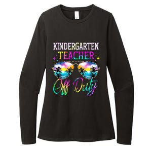 Last Day Of School For Kindergarten Teacher Off Duty Tie Dye Womens CVC Long Sleeve Shirt