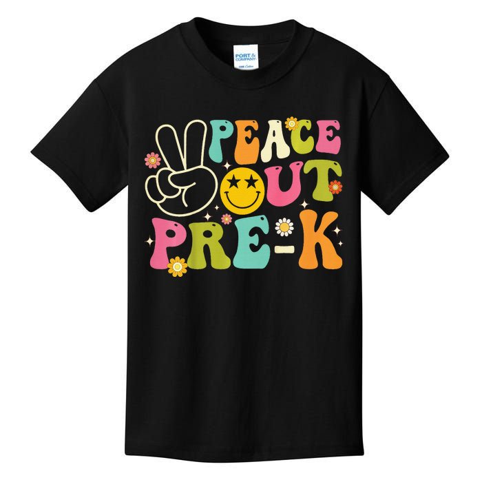 Last Day Of School Peace Out PreSchool Pre K Teacher Kids T-Shirt