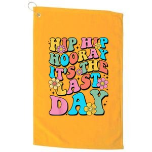 Last Day of School Hello Summer Teacher Platinum Collection Golf Towel