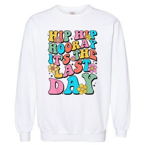 Last Day of School Hello Summer Teacher Garment-Dyed Sweatshirt