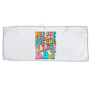 Last Day of School Hello Summer Teacher Large Microfiber Waffle Golf Towel