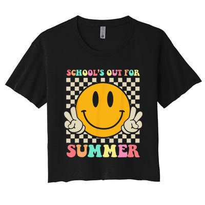 Last Day Of School Teacher Schools Out For Summer Student Women's Crop Top Tee