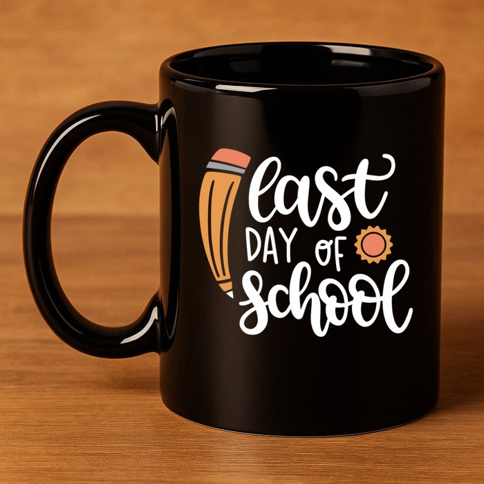 Last Day Of School Graduation Pencil 11oz C Handle Ceramic Mug