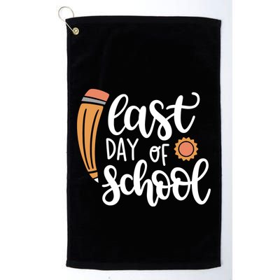 Last Day Of School Graduation Pencil Golf Towel