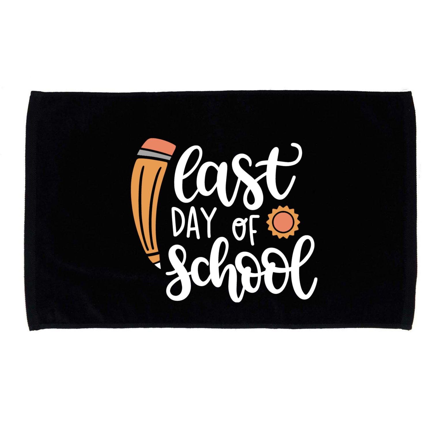 Last Day Of School Graduation Pencil Microfiber Hand Towel