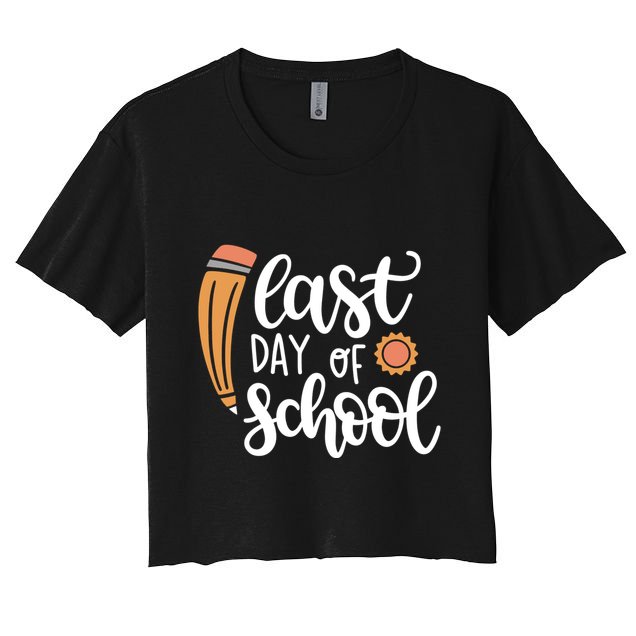 Last Day Of School Graduation Pencil Crop Top