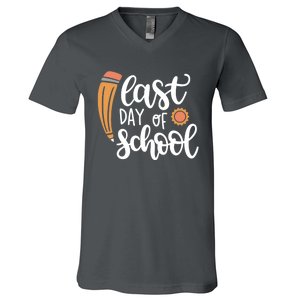 Last Day Of School Graduation Pencil V-Neck T-Shirt