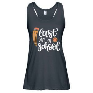 Last Day Of School Graduation Pencil Ladies Essential Flowy Tank