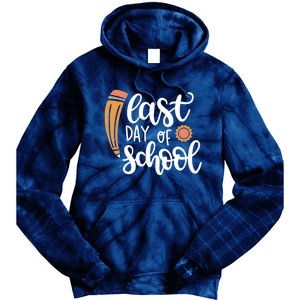 Last Day Of School Graduation Pencil Tie Dye Hoodie