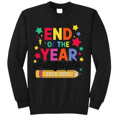 Last Day Of School End Of The Year Autographs 2024-2025 Sweatshirt