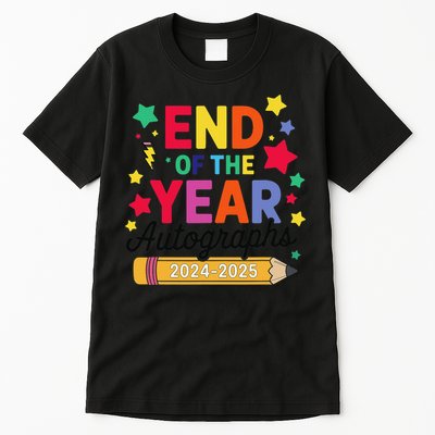 Last Day Of School End Of The Year Autographs 2024-2025 Tall T-Shirt