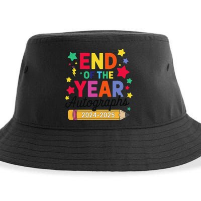 Last Day Of School End Of The Year Autographs 2024-2025 Sustainable Bucket Hat