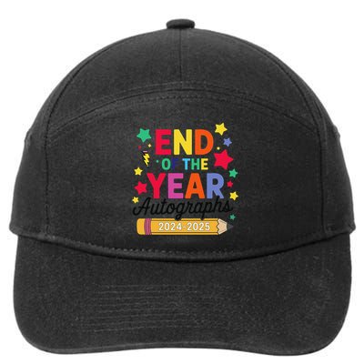 Last Day Of School End Of The Year Autographs 2024-2025 7-Panel Snapback Hat