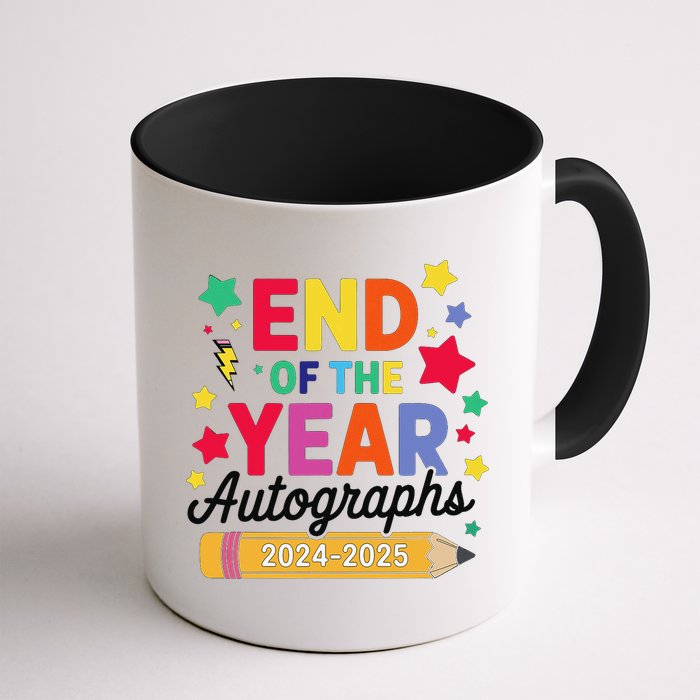 Last Day Of School End Of The Year Autographs 2024-2025 Mug